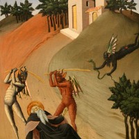 Saint Antoine Abbé tourmenté par des démons, Sano di Pietro