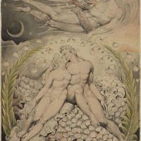 Satan regardant jalousement Adam et Eve, William Blake